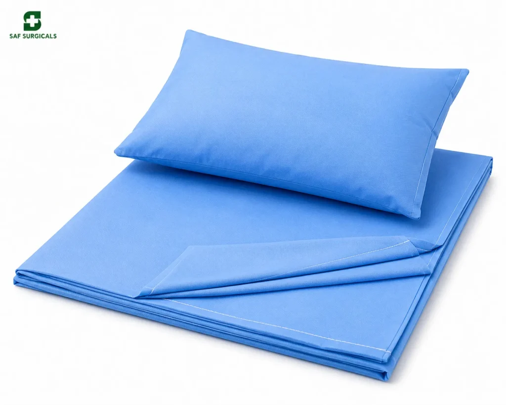 Patient Bed Sheet with Pillow — SAF Surgicals